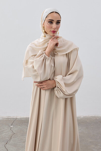 ViadelAtelier İKİLİ ÖZEL DÖKÜMLÜ ABAYA TAKIM