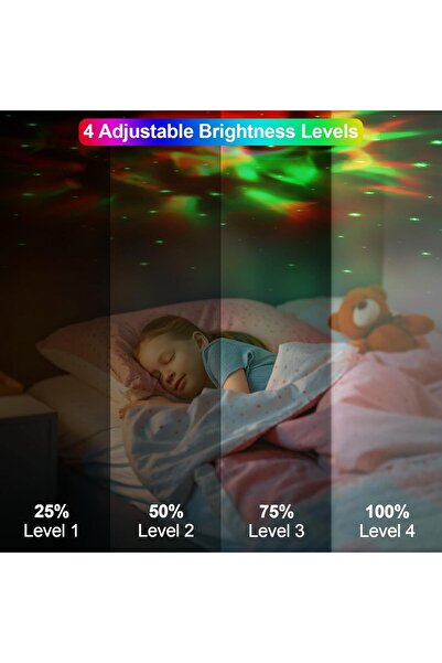 OEM VUENICEE Starry Sky Projector 3D LED with Remote Control & Timer