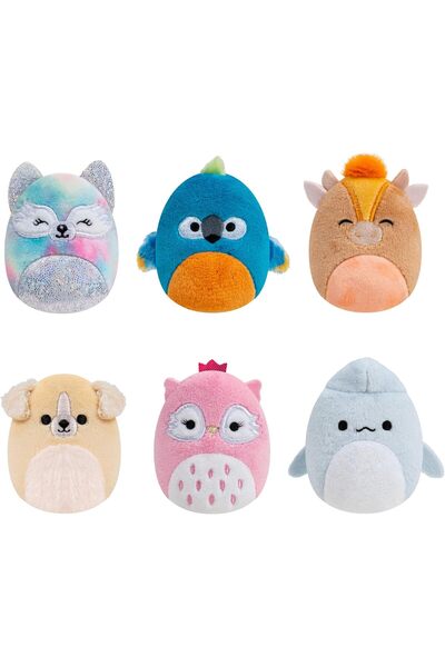 Squishville SQM - Plush 6 Pack 2" Squishmallows (Varsity Squad)