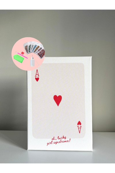 YADA Lucky Girl Syndrome - Rhinestone Kit, Diamond painting, Kristal Taş Yapıştırma 25x35 Kanvas