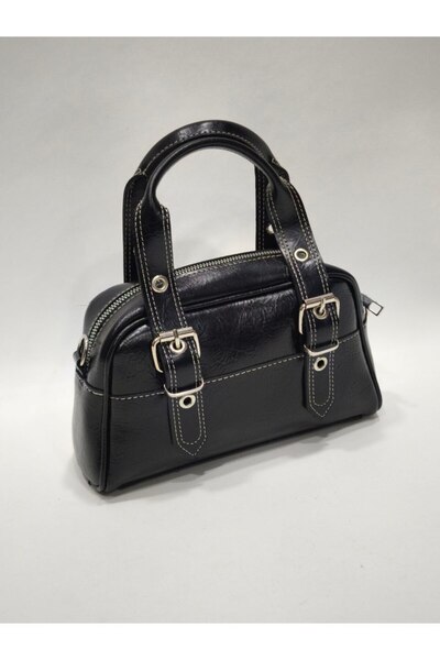 adissa collection Vintage Buckle - Thick Stitched Boxed Hand and Shoulder Bag...