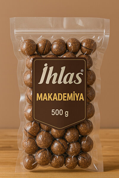İhlas Kabuklu Kavrulmuş Makademya Fındığı 500GR (vakumlu APARATI İLE)