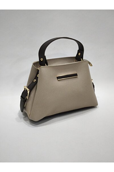 adissa collection Trapez Box - Double Color Detailed Tok Duruşlu Handbag |   Mini Plate with Accessories