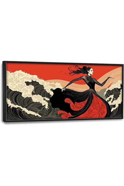 ALAYRA International Beautiful Large Framed Canvas Wall Art 55x110 cm – Wall ...