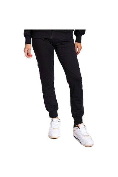 Champion Women's Sweatpants RIB CUFF - Black, Cotton, Size L