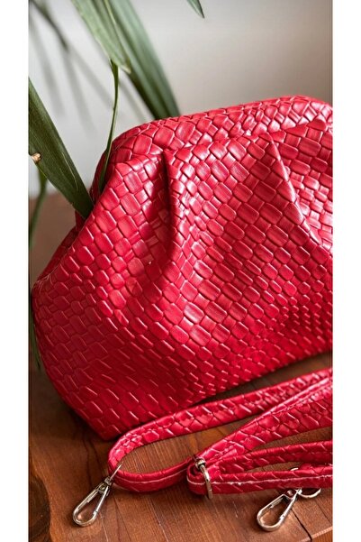 themoiss The Moiss Red Color Scholarship Women's Hand and Shoulder Bag