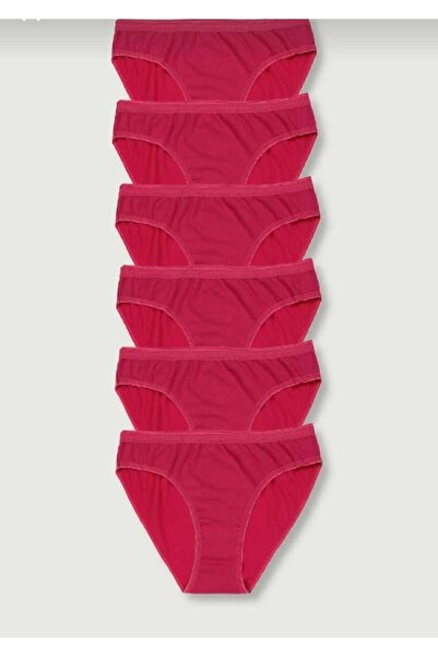 ELATOPTAN Tutku Women's Pink 6-Pack Bikini Panties Elf568T0635Ccm6