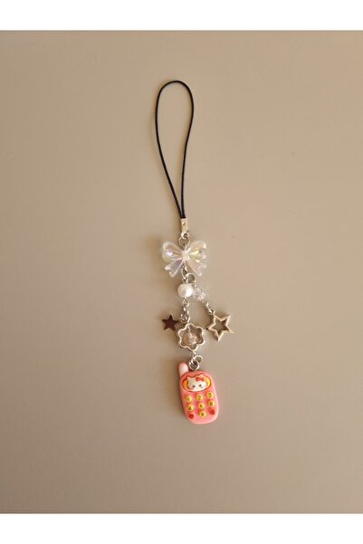 glactuca craft Hello Kitty Phone Fiyonk Telefon Charmı y2k