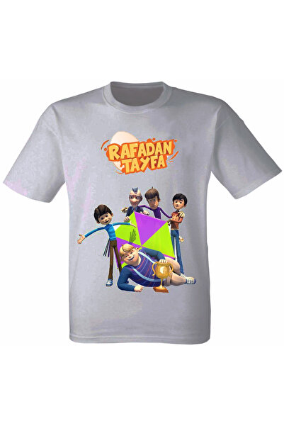 Lushen Rafadan Tayfa Baskılı Pamuklu Penye Kumaş Çocuk Tişört Tshirt