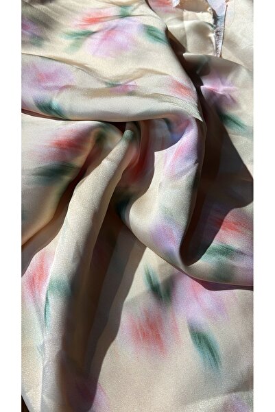 feminen Satin Fabric Floor Covering Yellow Color