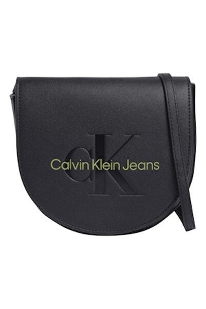 Calvin Klein Jeans Μικρή Σχεδιαστική Τσάντα Χιαστί, Μαύρη