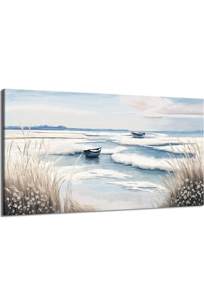 ALAYRA International Beautiful Large Framed Canvas Wall Art 70x140 cm – Wall ...