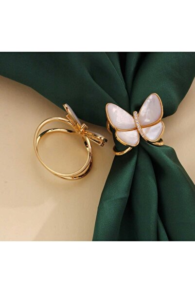 Bacoss Шарф-фуляр-шаль з камінцями у вигляді метелика, великий розмір 2,8 см ...