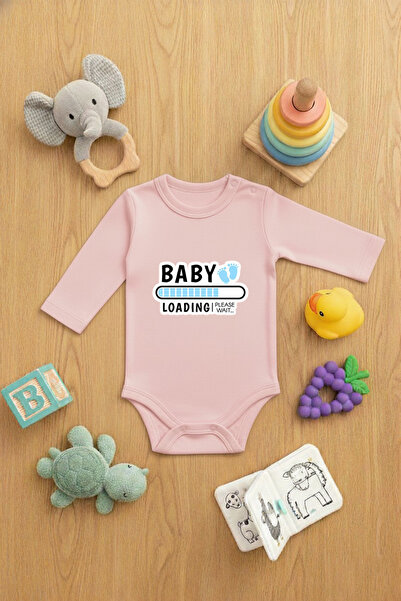 LORVEX بدلة أطفال مطبوع مكونة من قطعة واحدة مزودة بأزرار كبس لطيفة BABY مطبوع