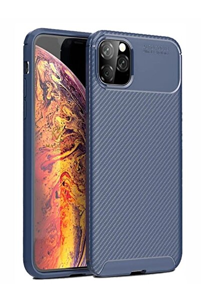 Massemr iPhone 11 Pro Compatible Auto Focus Sensor Cutout Open Carbon Texture Tpu Case Cover