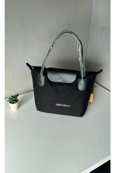 gül sezgin butik GEANTĂ DE UMĂR DE MÂNĂ DIN Pânză NEGRĂ PENTRU FEMEI