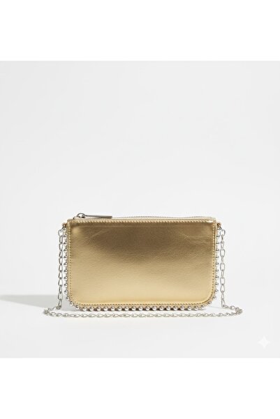 adissa collection Chain - Chain Strap Staple Detailed Shoulder Bag |   Mini C...