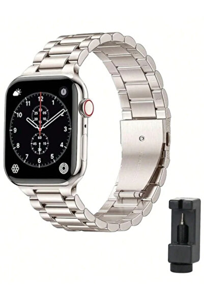 OEM Curea metalică bărbați Apple Watch 42–49 mm Starry Color reglabilă + disp...