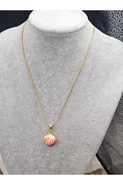 Bluw Jewelry Modern Clamshell Pattern Steel Necklace