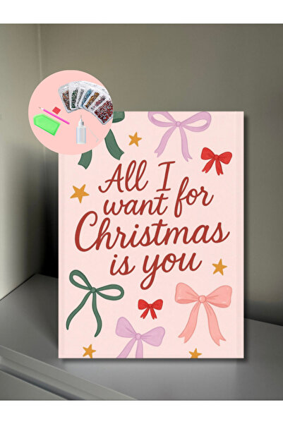 YADA Christmas - Rhinestone Kit, Diamond painting, Kristal Taş Yapıştırma 25x35 Kanvas