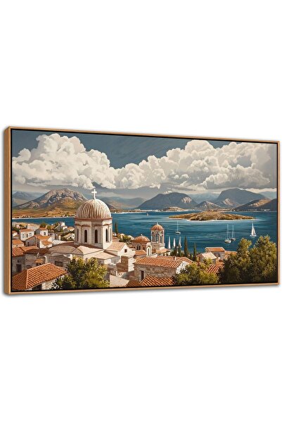 ALAYRA International لوحة فنية جدارية جميلة بإطار كبير من القماش مقاس 60×120 ...