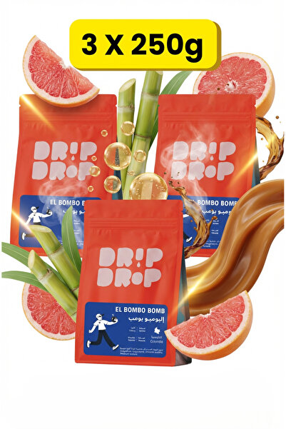 DRİPDROP حبوب قهوة EL Bobmo bomb (كولومبيا إكسلسو) لـ v60 والإسبريسو (3 × 250...