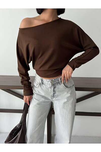 huhu Boat Neck Two-Thread Blouse