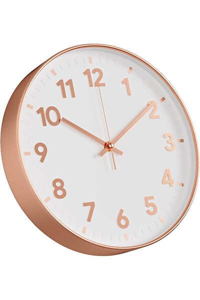 Generic Wall Clock, 12 Inch Silent Non-Ticking Battery Operated Round Wall Clock (Gold)