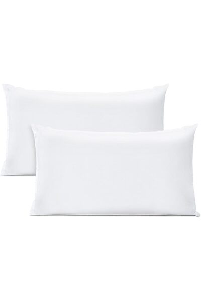 smart choice Soft Throw Insert Pillows (White, Pack of 2) 30x50 cm Polyester,...