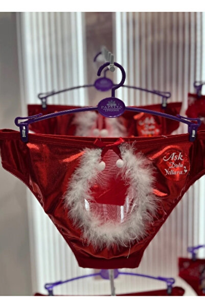 nuda luna Papatya Women's New Year's Furry Panties