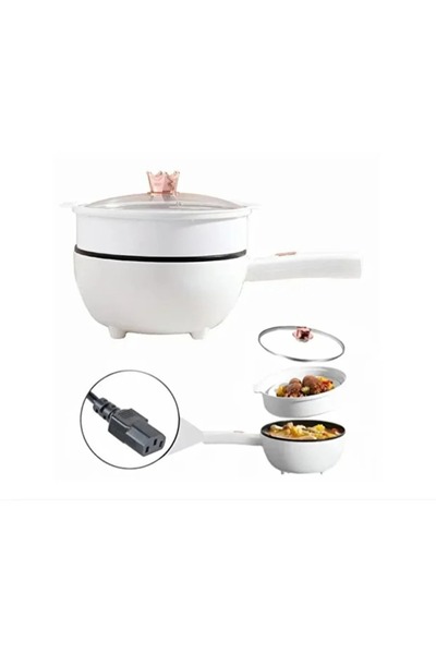 GARDEON Electric Frying Pan 26 cm, 2.5 L, Smart Panel, Non-Stick Coating, 4 Functions + Timer