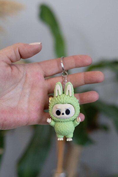Modello Craft سلسلة مفاتيح لابوبو (أخضر) 7 سم