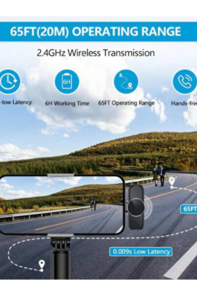 OEM Wireless Lavalier Microphone for Phone – Plug & Play, Ideal Vlog, Interviews, Podcast