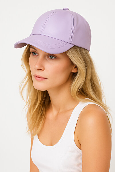 ZERAMİNE Genuine Leather Unisex Hat Cap – Quality Stitching Detailing - Premium