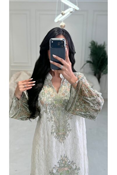 BYNAN Women's jalabiya with a floral pattern in several colors