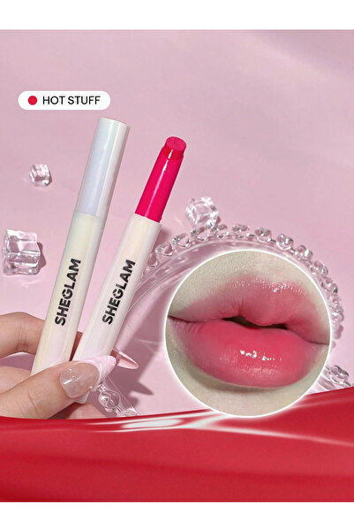 SHEGLAM Pout-Perfect Shine Lip Plumper - Hot Stuff - (Canlı Sıcak Pembe)