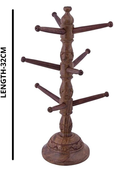 Generic Acewood Bangle Holder Decor Wooden Bangles Stand - Glass Bangle Tree, Jewelry Organizer (32 cm)