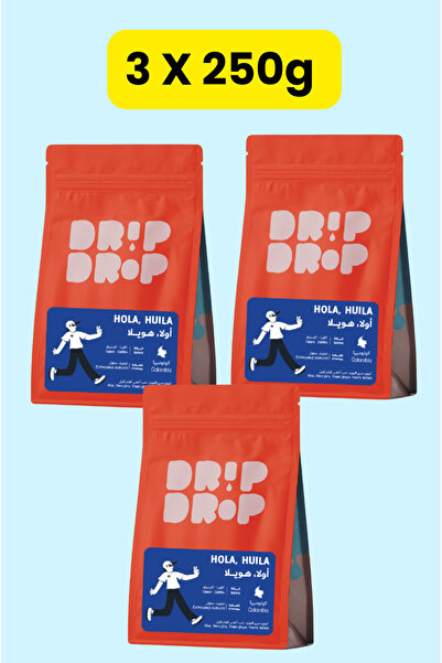DRİPDROP حبوب قهوة Hola Huila (Colombia Huila) لـ v60 وespresso (3 × 250 جرام...