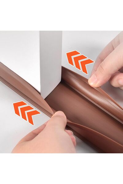 Generic Under Door Draft Stopper with Brush, Cuttable Door Seal (96cm)