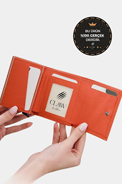 clawleather Genuine Leather Mechanism Wallet