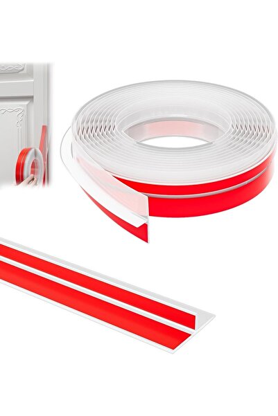 AZONEE شريط مانع تسرب سيليكون شفاف على شكل حرف T لفجوات الأبواب والنوافذ، سمك...