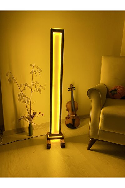 Store Bluetooth Kontrollü Dimmer ve Zaman Ayarı El Yapımı Ahşap LED Lambader