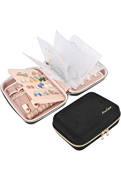 PROCASE Medium Travel Jewelry Organizer Case - Black