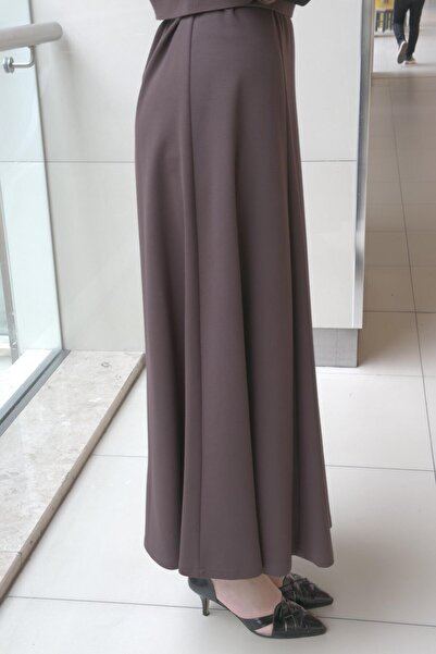 Ghisa Buy Ribbed Bell Skirt with Elastic Waistband