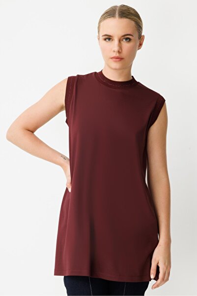 Ghisa Ribbed Sleeveless Tunic with Glitter