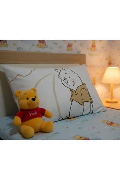 Taç Față de pernă Winnie the Pooh din flanel 50x70 cm