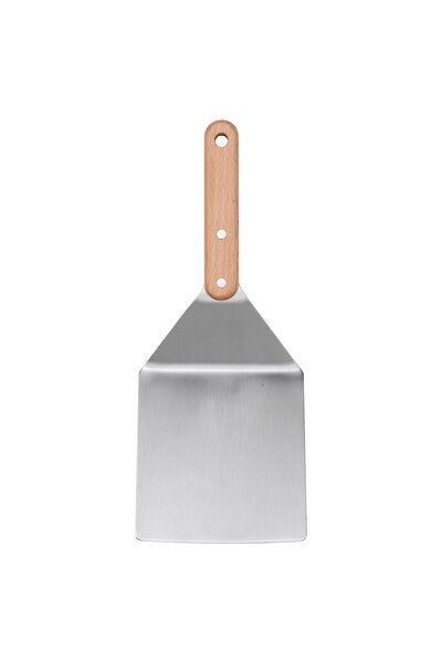 Generic Hamburger turner, stainless steel/beech, 30 cm