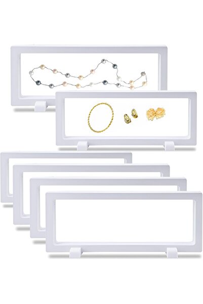 JOYZZZ علبة عرض بإطار عائم ثلاثي الأبعاد - 6 قطع من حاملات المجوهرات العائمة ...