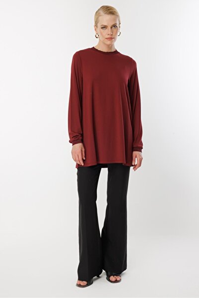 Ghisa Long Sleeve Tunik with Ribbons Glitter