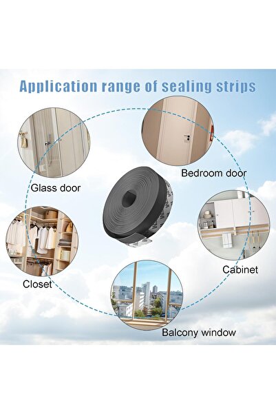 Generic Adjustable Door Draft Stopper Seal Strip, 5M Length - 35mm